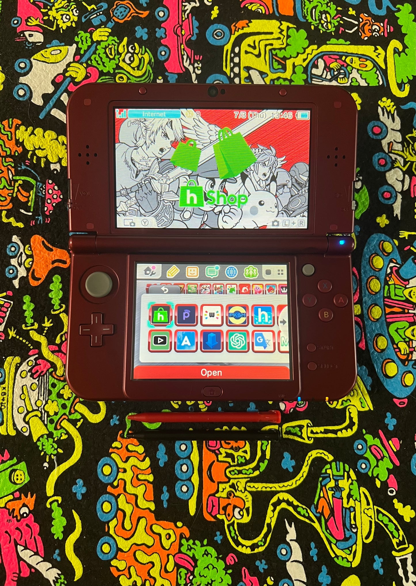 New 3DS XL Red - Modded