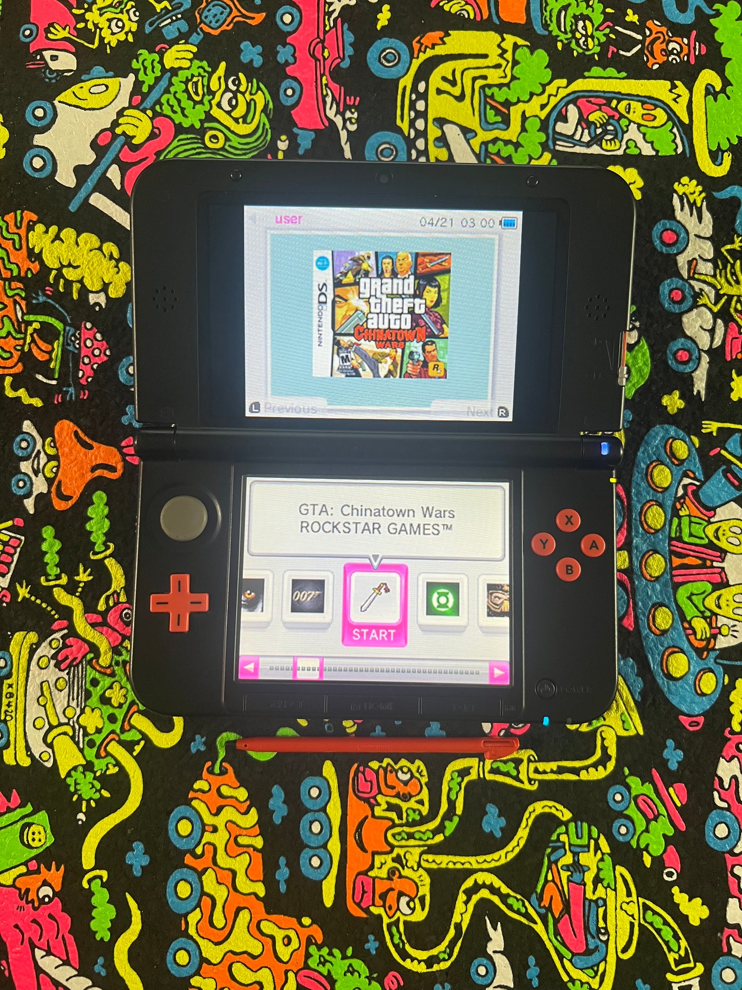3DS XL Orange - Modded *LIMITED EDITION*