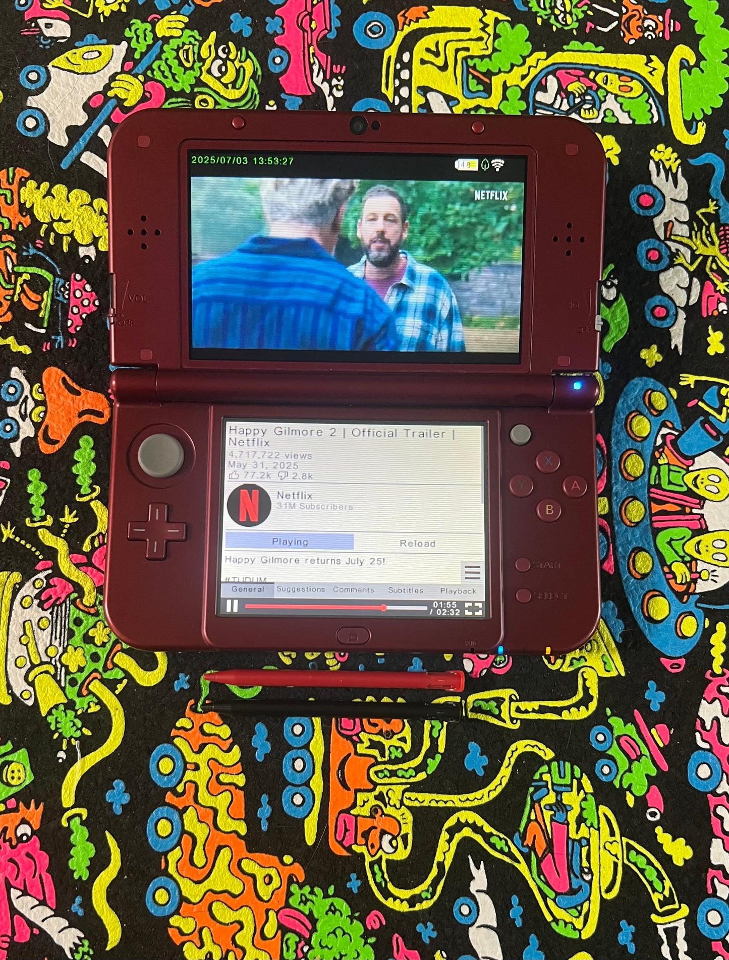 New 3DS XL Red - Modded