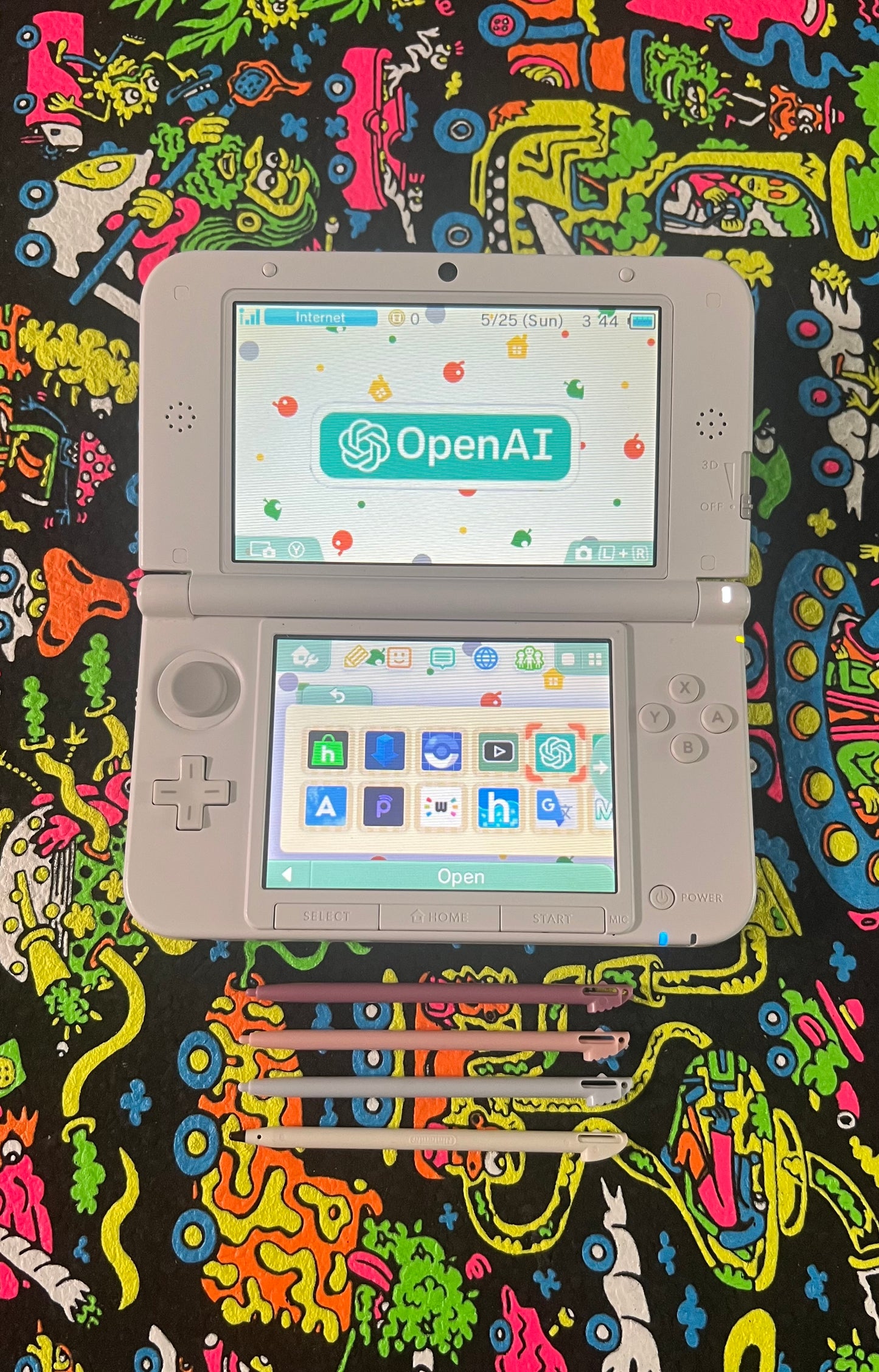 3DS XL Animal Crossing - Modded *LIMITED EDITION*